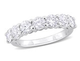 1.75 Carat (ctw) Lab-Created Moissanite Anniversary Band Ring in Sterling Silver